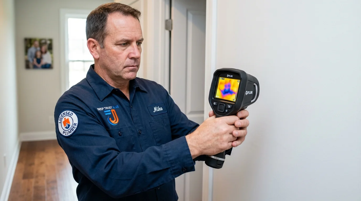 Thermal imaging leak detection by Johns Plumbing LLC in Greenock